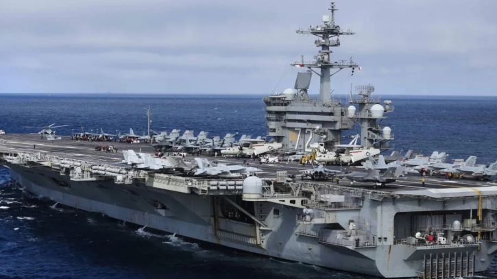 ইরানি ড্রোন হামলায় মার্কিন রণতরী আব্রাহাম লিঙ্কন বিধ্বস্ত